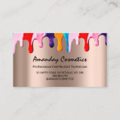 Carte De Visite Rose de  de pilotes professionnels pour l'artiste  (Dos)