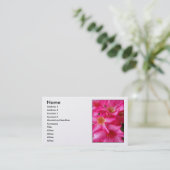 Carte De Visite Rose de désert (Debout devant)