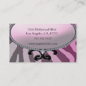 Carte De Visite Rose de diva (Dos)