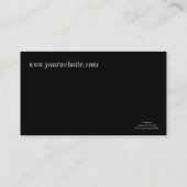 Carte de visite rose de fleur (Dos)