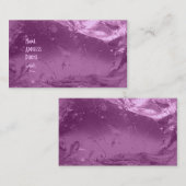 Carte de visite rose de glace (Devant / Derrière)