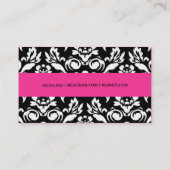 Carte De Visite Rose de Hott de damassé de 311 belladones (Dos)