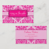 Carte De Visite Rose de la cerise sur le gâteau 311 (Devant / Derrière)