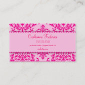 Carte De Visite Rose de la cerise sur le gâteau 311 (Dos)