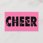 Carte De Visite Rose de leçons d'acclamation (Dos)