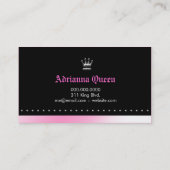 Carte De Visite ROSE de l'IMPRESSION HOTT de ZÈBRE de 311-CROWN | (Dos)