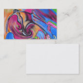 Carte de visite rose de Lovelies de lune (Devant / Derrière)