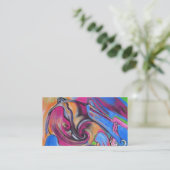 Carte de visite rose de Lovelies de lune (Debout devant)