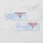 Carte de visite rose de lustre (Devant / Derrière)