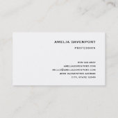 Carte De Visite Rose de macro rouge avec gouttelettes d'eau (Dos)