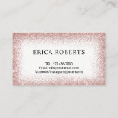 Carte De Visite Rose de maquillage Lashes Couronne or Eyelash (Dos)