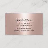 Carte De Visite Rose de maquillage Ortho  (Dos)