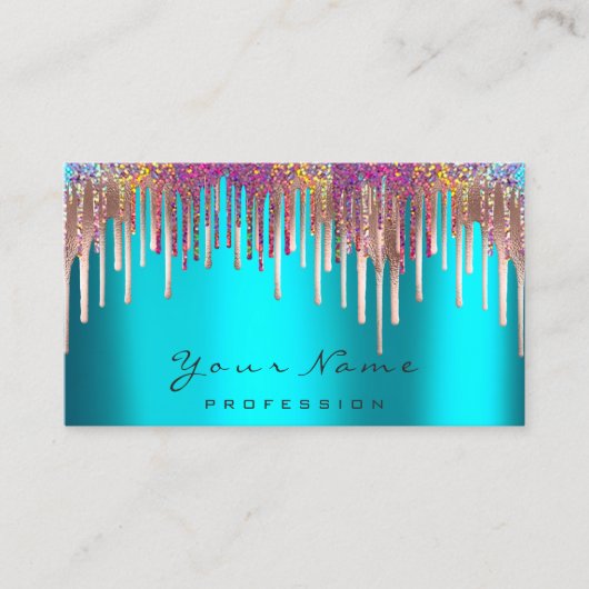 Carte De Visite Rose de maquillage pour épilation de cire de clous (Devant)