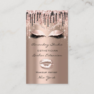 Carte De Visite Rose de maquillage professionnel Eyelashes