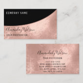 Carte De Visite Rose de maquillage professionnel Lashes Artiste (Devant / Derrière)