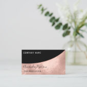 Carte De Visite Rose de maquillage professionnel Lashes Artiste (Debout devant)