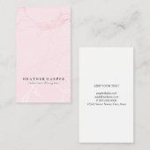 Carte de visite - rose de marbre (Devant / Derrière)