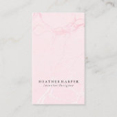 Carte de visite - rose de marbre (Devant)