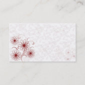 Carte de visite rose de marguerites (Dos)