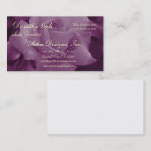 Carte De Visite Rose de mauve (Devant / Derrière)
