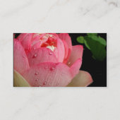 Carte de visite rose de nénuphar (Dos)