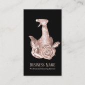 Carte De Visite Rose de nettoyage moderne Gold Spray Bouteille & F (Devant)