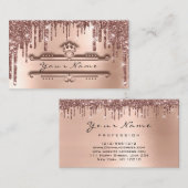 Carte De Visite Rose de Parties scintillant de l'État du planific (Devant / Derrière)