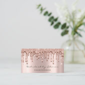 Carte De Visite Rose de Parties scintillant de maquillage Artiste  (Debout devant)