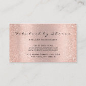 Carte De Visite Rose de Parties scintillant de maquillage Eyelash (Dos)