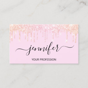 Carte De Visite Rose de Parties scintillant de maquillage Lash Coi