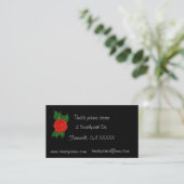 Carte de visite rose de piano (Debout devant)