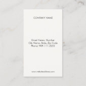 Carte de visite rose de poinçon de fidélité de (Dos)