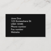 Carte De Visite Rose de pourpre (Dos)