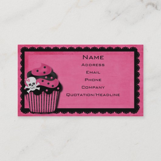 carte de visite rose de punk_cupcake (Devant)