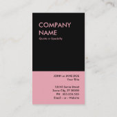 Carte De Visite rose de rose (Dos)