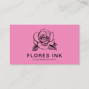 Carte De Visite rose de rose