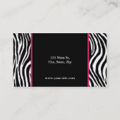 Carte De Visite Rose de salon de coiffeur de mode d'impression de (Dos)