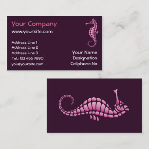 Carte De Visite Rose de Seahorse