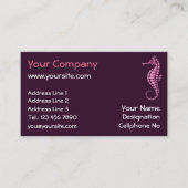 Carte De Visite Rose de Seahorse (Devant)