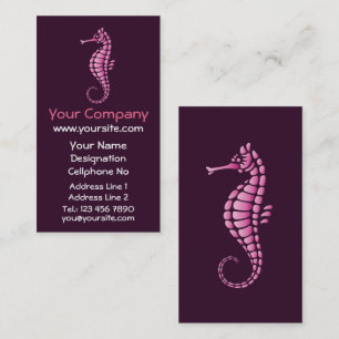 Carte De Visite Rose de Seahorse