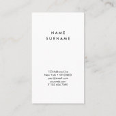 Carte de visite rose de verticale d'aquarelle (Dos)