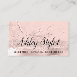 Carte De Visite Rose des ciseaux Eyelash