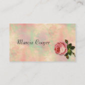 Carte de visite rose d'été (Dos)