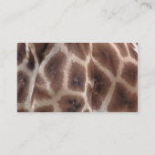 Carte De Visite rose d'impression de girafe avec le diamant en (Dos)