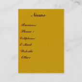 Carte De Visite Rose d'or_ (Dos)