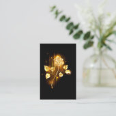 Carte De Visite Rose d'or ( rose d'or ) (Debout devant)