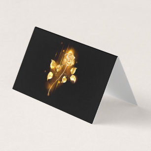 Carte De Visite Rose d'or ( rose d'or )