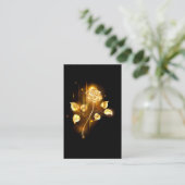 Carte De Visite Rose d'or ( rose dorée ) (Debout devant)