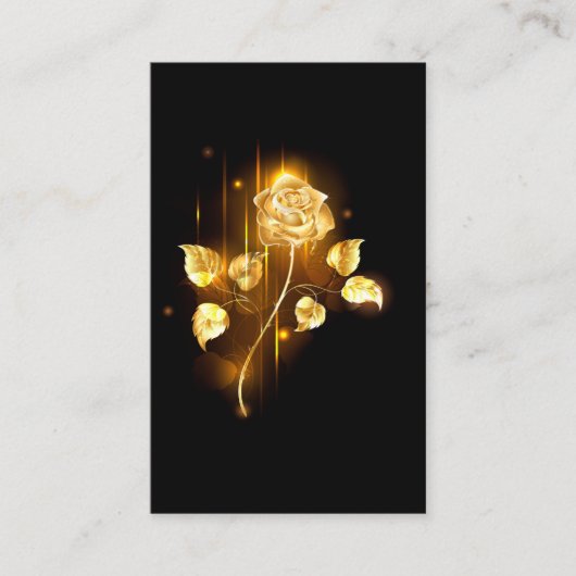 Carte De Visite Rose d'or ( rose dorée ) (Devant)