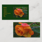 Carte de visite rose d'orange (Devant / Derrière)